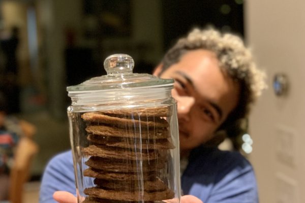 boy with cookie jar